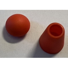 Snörstopp med lock orangeröd