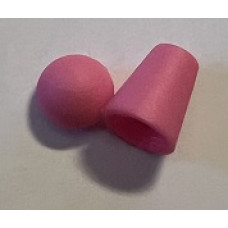Snörstopp med lock rosa