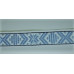 Leksandsband 15mm, vit/ljusblå