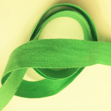 Bomullsband 13 mm grön